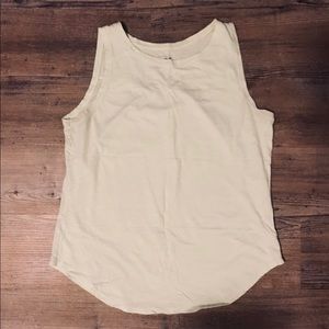 LOFT Light Green Cotton Tank Top (S) - LIKE NEW